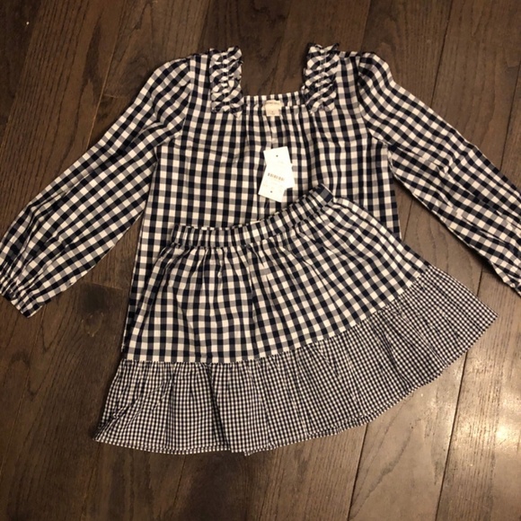 CrewCuts jcrew gingham two piece set